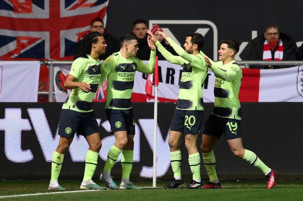 Manchester City entered in the FA Cup quarter-finals