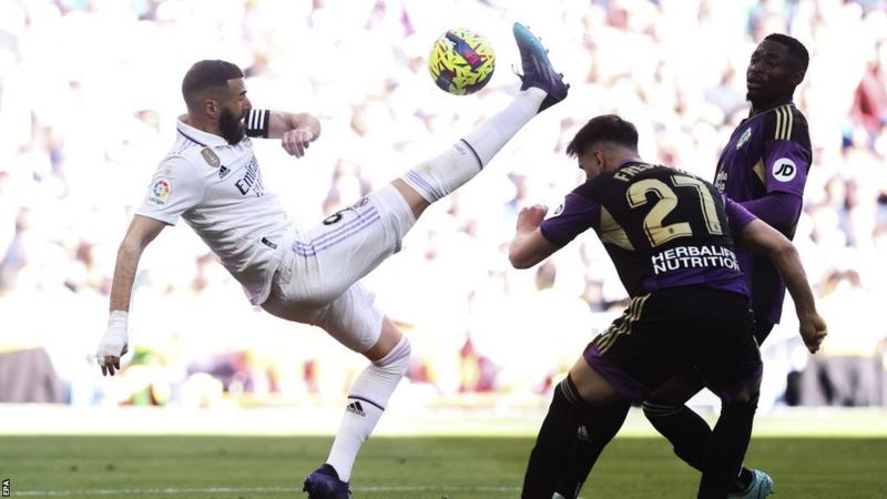 Benzema nets a hat-trick as Real Madrid thrash Real Valladolid 6-0