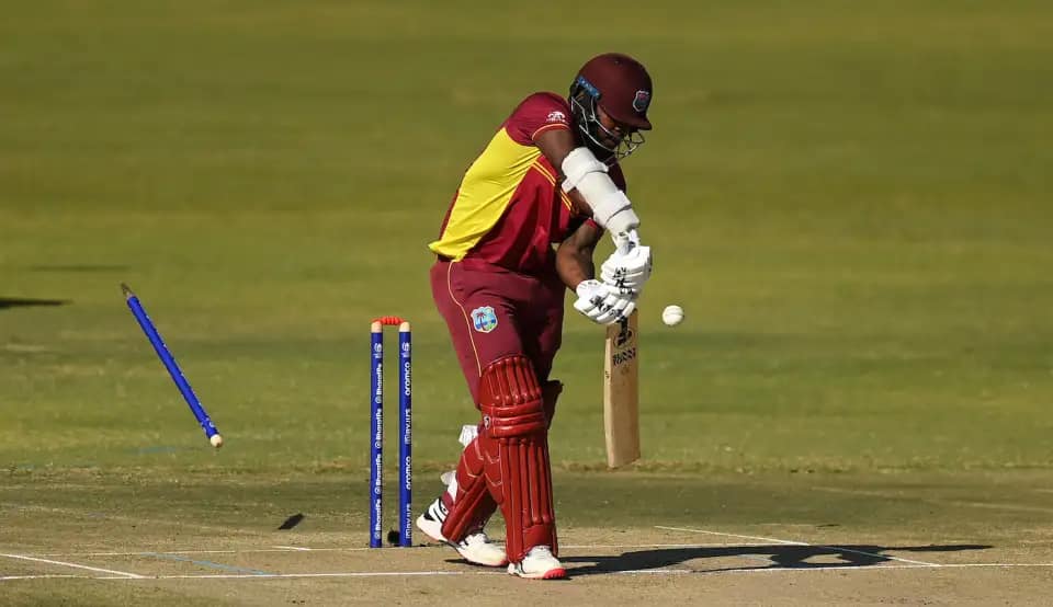 West Indies all out for 181 runs in the match against Scotland