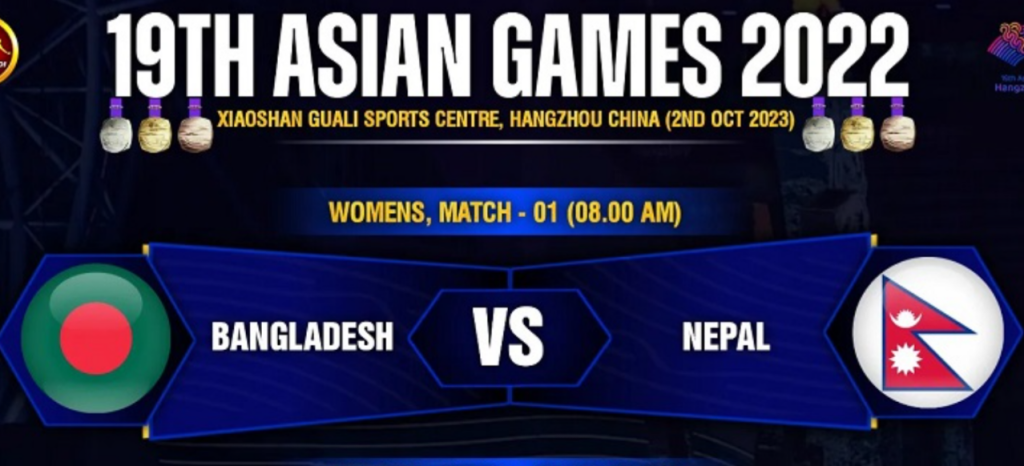Nepal is playing against Bangladesh today in Kabaddi