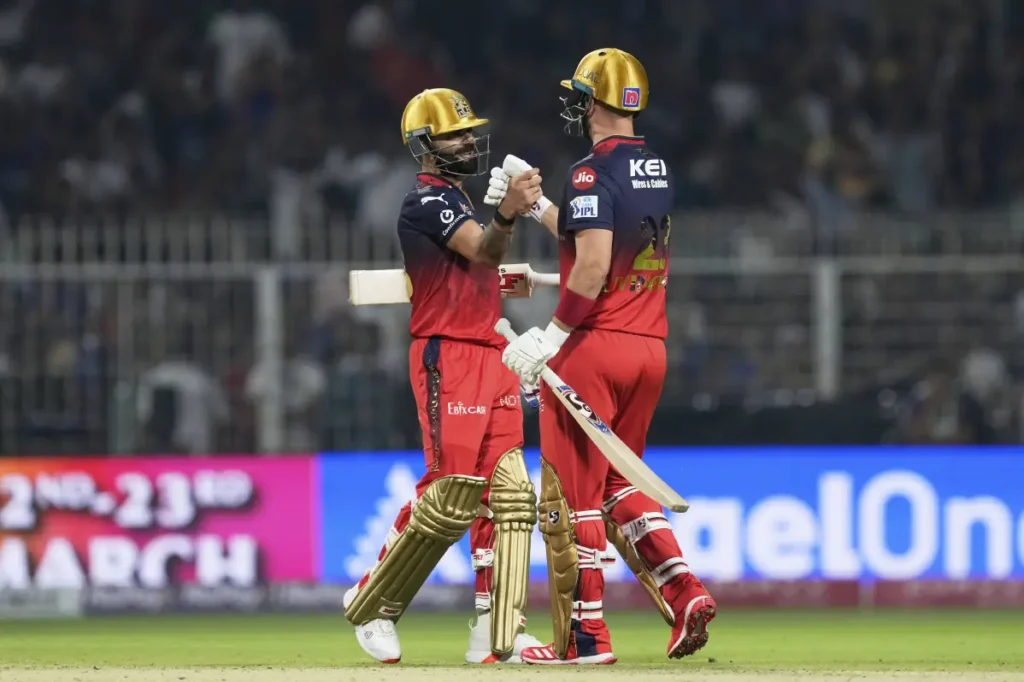 Bengaluru defeated defending champions Kolkata Knight Riders by 7 wickets