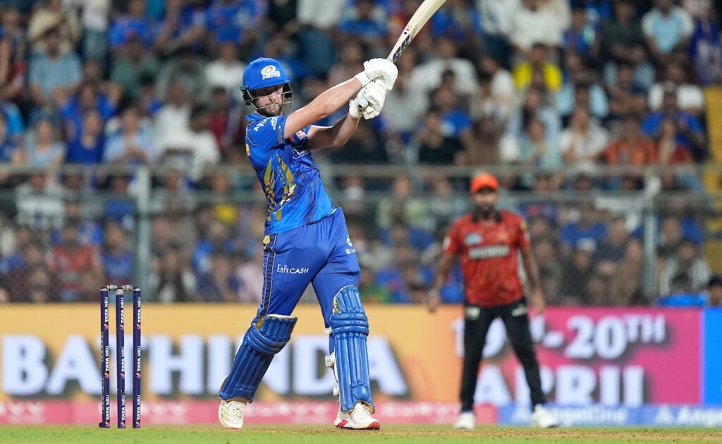 Mumbai continued their ascent in the IPL2025 with a four-wicket victory over Hyderabad