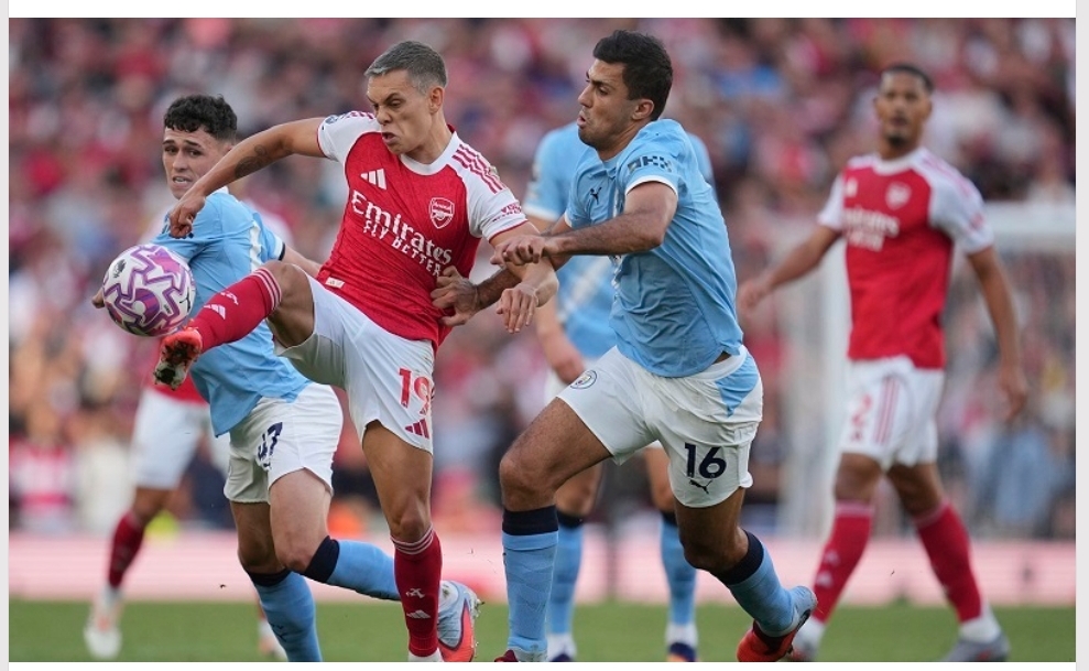 Arsenal and Manchester City draw in English Premier League