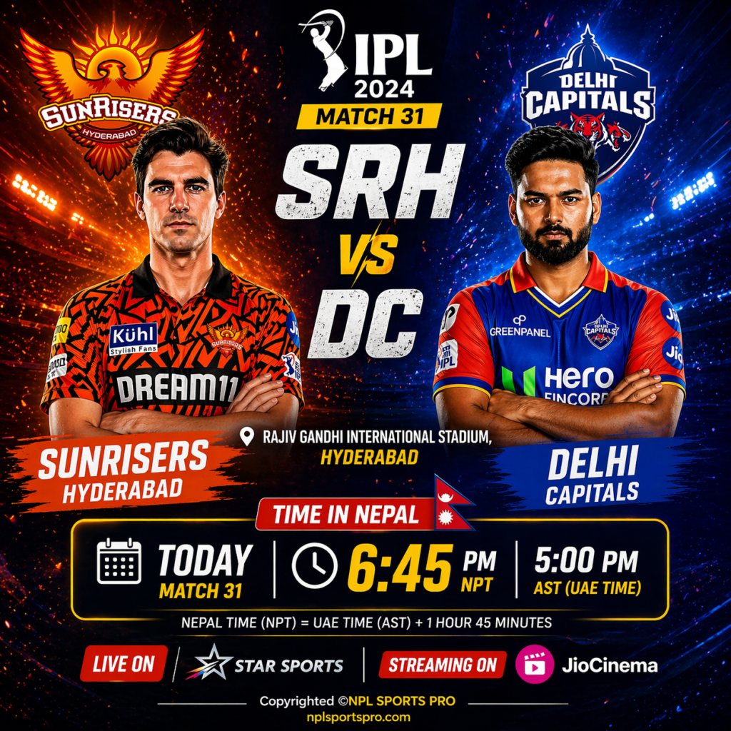 SRH vs DC Match Preview: Sunrisers Hyderabad Face Delhi Capitals in Crucial IPL Clash Today