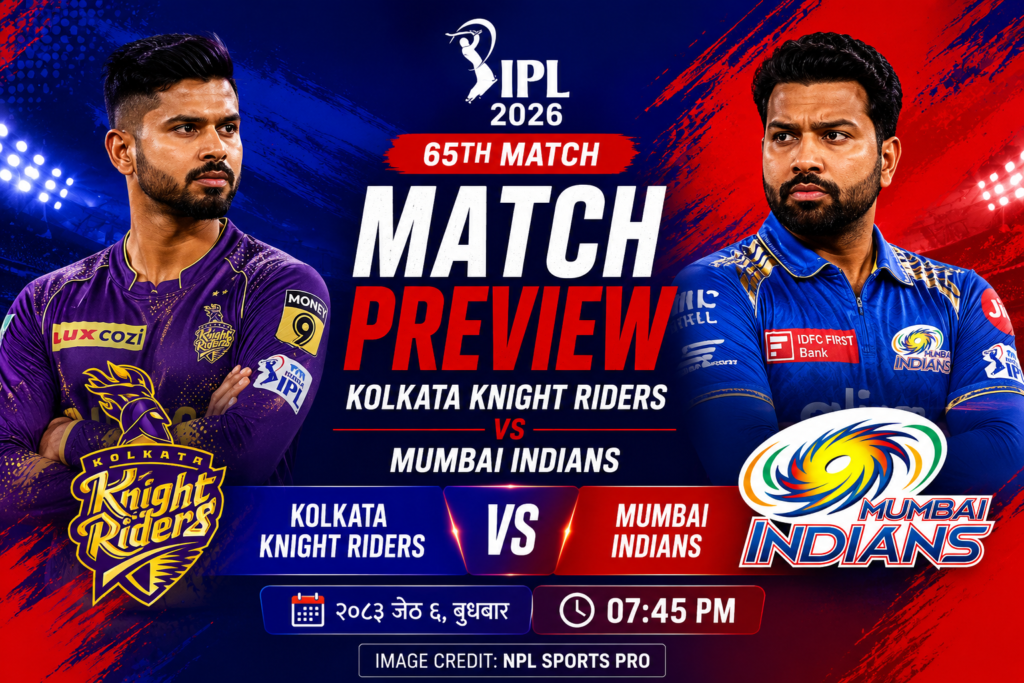 Kolkata Knight Riders vs Mumbai Indians, IPL2026, Probably Squads XI, Live stream tv channels, Match Preview