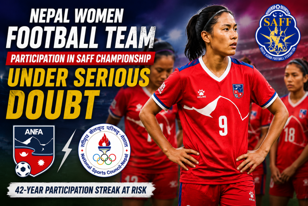 Nepal Women Football Team Participation in SAFF Championship Under Serious Doubt