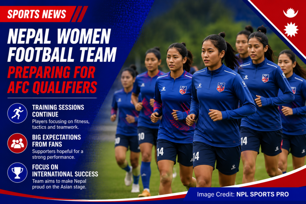Nepal Women Football Team Preparing for AFC Qualification Matches