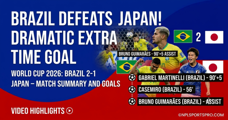 Brazil 2-1 Japan: Martinelli Breaks Japanese Hearts with 90+5′ World Cup Winner