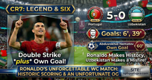 Portugal Crush Uzbekistan 5-0 as Cristiano Ronaldo Makes World Cup History