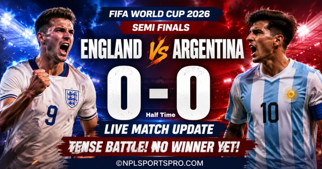England 0-0 Argentina (HT) LIVE: Fierce Semi-Final Battle Stays Goalless as Early Chances Go Begging