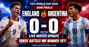 England 0-0 Argentina (HT) LIVE: Fierce Semi-Final Battle Stays Goalless as Early Chances Go Begging