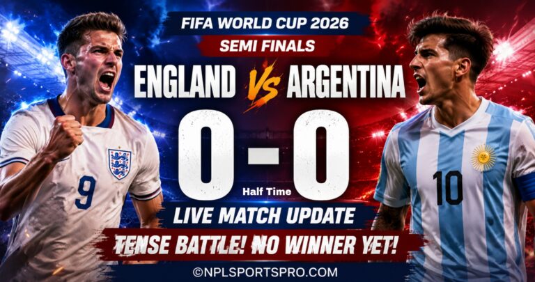 England 0-0 Argentina (HT) LIVE: Fierce Semi-Final Battle Stays Goalless as Early Chances Go Begging