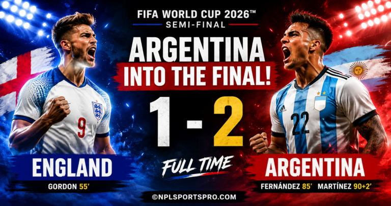England 1-2 Argentina: Martinez’s Late Heroics Send Argentina into FIFA World Cup 2026 Final