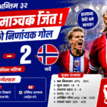 विश्वकपमा नर्वेको शानदार जित : हालान्ड चम्किँदा आइभोरी कोस्टको सपना अन्तिम ३२ मै समाप्त