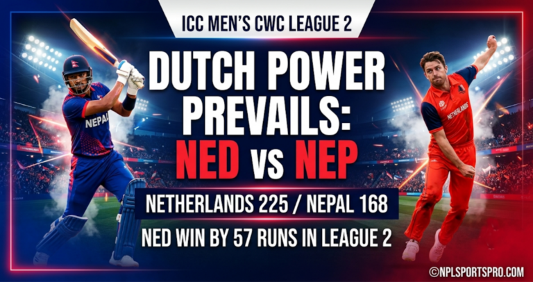 ICC Men’s World Cricket League 2: Netherlands Crush Nepal in Utrecht