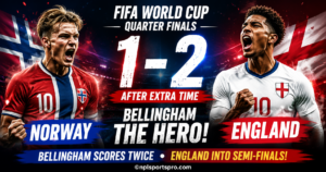 Norway 1-2 England (AET): Jude Bellingham’s Double Crushes Norway’s World Cup Dream