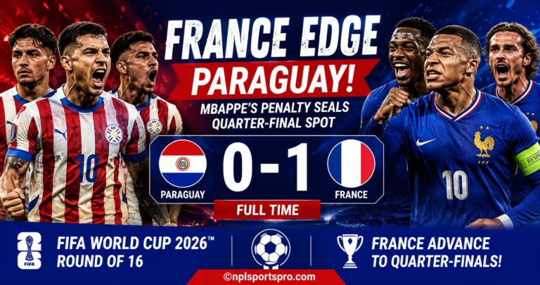 France 1-0 Paraguay: Penalty Hero Mbappe Sends France Through
