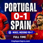 Portugal 0-1 Spain: Cristiano Ronaldo Left Heartbroken, Merino Stuns Portugal in Stoppage Time