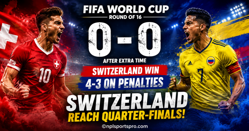 Switzerland 0-0 Colombia (4-3 Pens): Penalty Drama Sends Swiss into World Cup Quarter-finals