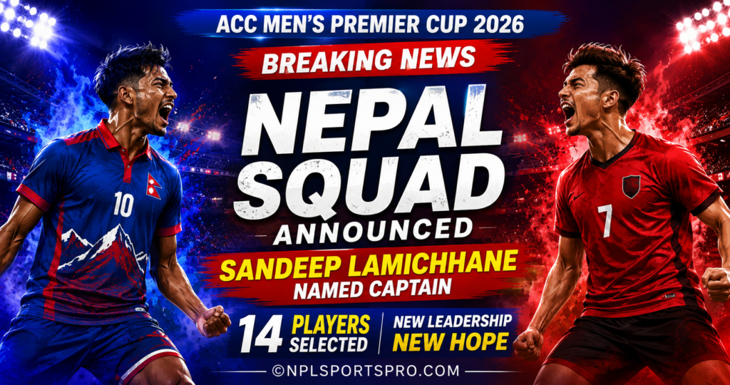 Nepal Announce 14-Member ACC Premier Cup Squad: Sandeep Takes ODI Captaincy