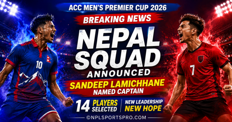 Nepal Announce 14-Member ACC Premier Cup Squad: Sandeep Takes ODI Captaincy